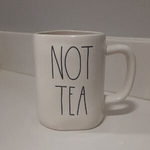 Rae Dunn White 'Not Tea' Mug. NWOT